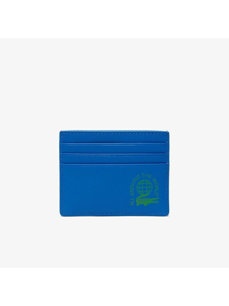 LACOSTE FGシーズナル カラーブロックノーティカルプリントカードホルダー ラコステ 財布/小物 パスケース/カードケース ブルー【送料無料】