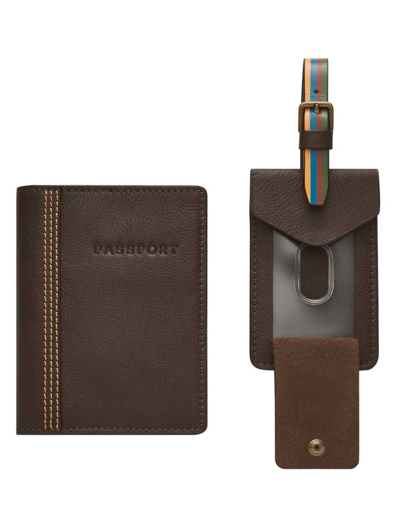 【SALE／30%OFF】FOSSIL フォッシル ギフトセット メンズ レザー ブラウン SML1878914 フォッシル バッグ その他のバッグ【RBA_E】【送料無料】