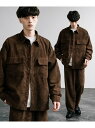 【SALE/50%OFF】Rocky Monroe コーデュロイ CPOシャツジャケット&ワイドパンツセットアップ ロッキーモンロー スーツ・フォーマル セット...