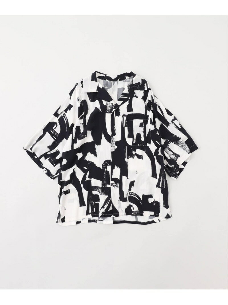 EDIFICE m's braque (エムズ ブラック) アロハシャツ パターン エディフィス トップス シャツ・ブラウス ブラック【送料無料】のサムネイル