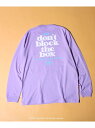 GLOSTER 【GOOD ROCK SPEED】NYC 発砲プリント ロングスリーブTシャツ ロンT フレディ アンド グロスター トップス カットソー・Tシャツ パープル【先行予約】*【送料無料】