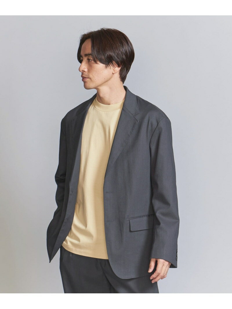 【SALE/50%OFF】BEAUTY&YOUTH UNITED ARROWS ソロテックス 2ボタン リラックス ジャケット -セットアップ対応- ユナイテッドアローズ アウトレット ジャケット・アウター テーラードジャケット・ブレザー グレー ネイビー【RBA_E】【送料無料】