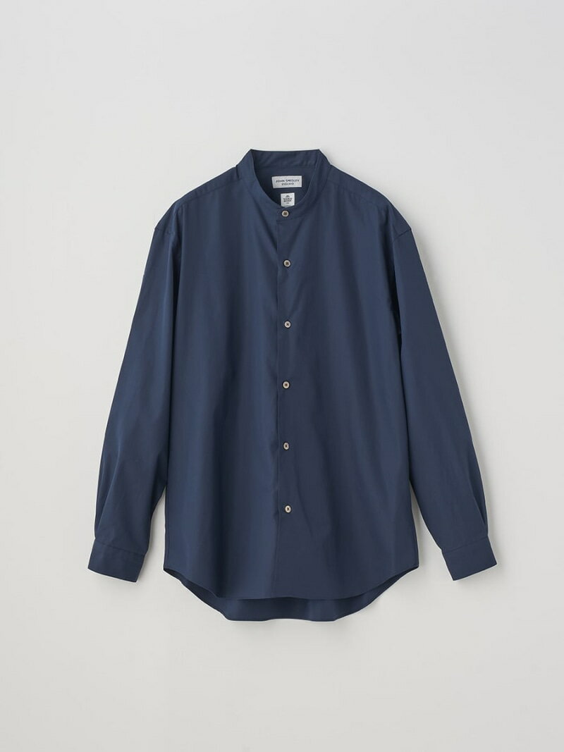 ジョンスメドレー JOHN SMEDLEY HIGH COUNT POPLIN BAND COLLAR SHIRT ジョンスメドレー トップス シャツ・ブラウス【送料無料】