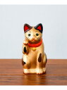 BEAMS JAPAN 中外陶園 / 別注 まねき猫 右手 3号 ビームス ジャパン ファッション雑貨 その他のファッション雑貨 オレンジ ゴールド【送料無料】
