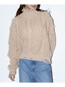 【SALE/50%OFF】MAISON BREEZE reveur MAISON BREEZE reveur/ダメージフリンジハイネックニット PO 24403...