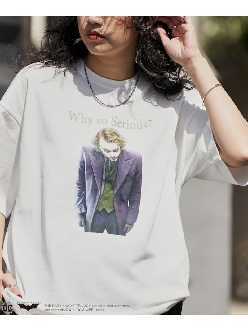 PUBLUX 別注 JOKER Why so Serious TEE【限定展開】 フリークスストア トップス カットソー・Tシャツ ホワイト ブラック【送料無料】