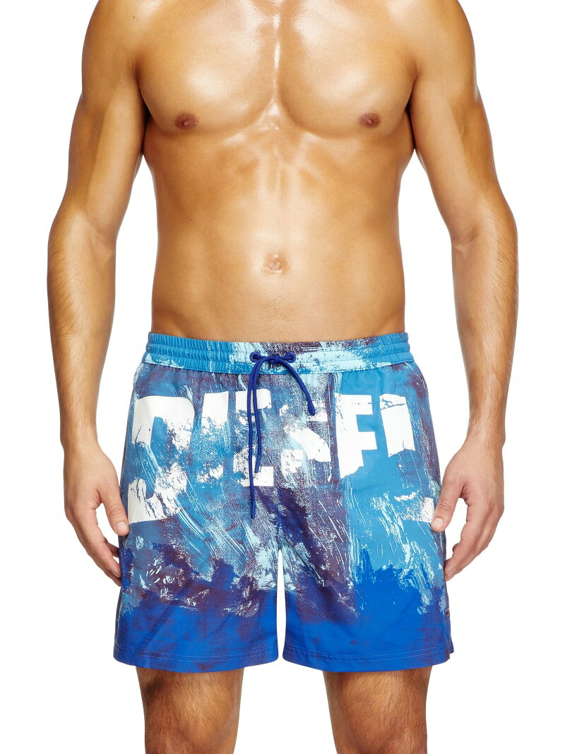 DIESEL メンズ スイムパンツ RIO-41-D-POP ディーゼル 水着・スイムグッズ 水着 グレー ブルー【送料無料】