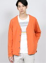 【SALE/60%OFF】TAKA-Q 吸湿発熱スムース Vネックカーディガン タカキュー トップス カーディガン ホワイト オレンジ ネイビー ブラウン【RB...