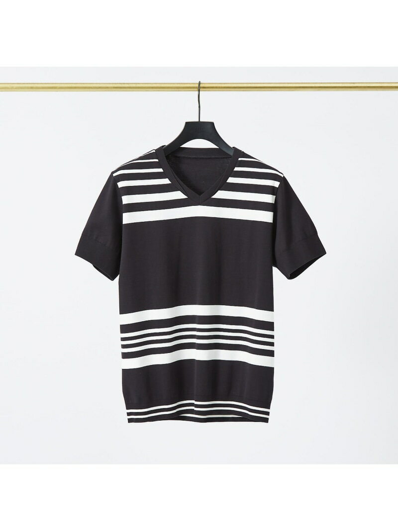 【SALE／30%OFF】5351POUR LES HOMMES 【定番人気】セーターマシーン Vネック ニットTシャツ ゴーサンゴーイチプールオム トップス ニット レッド ブラック ホワイト【RBA_E】【送料無料】