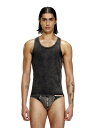 DIESEL メンズ タンクトップ WALTY-DNM ディーゼル インナー・ルームウェア その他のインナー・ルームウェア ブラック グレー【送料無料】
