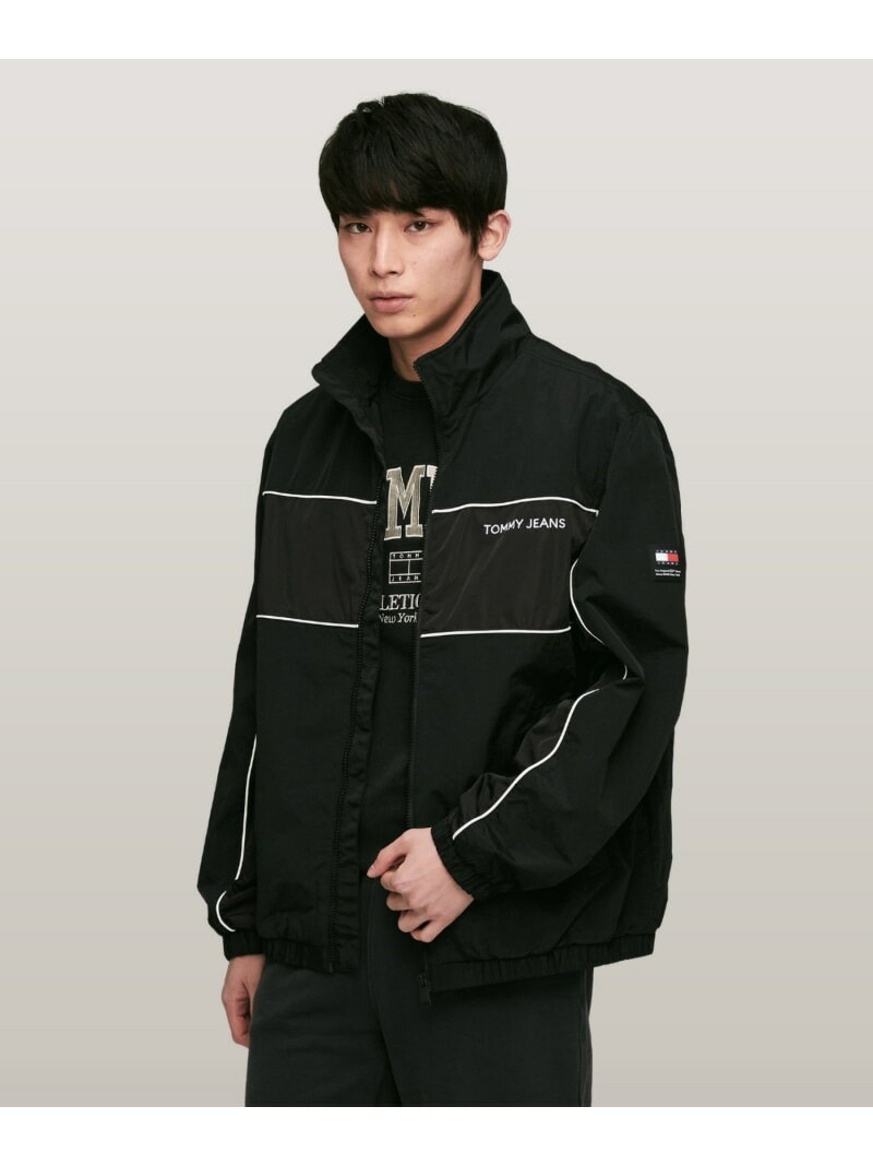 【SALE/40%OFF】TOMMY JEANS エッセンシャルパイピングジャケット トミーヒルフィガー ジャケット・アウター ブルゾン・ジャンパー ブラック【RBA_E】【送料無料】