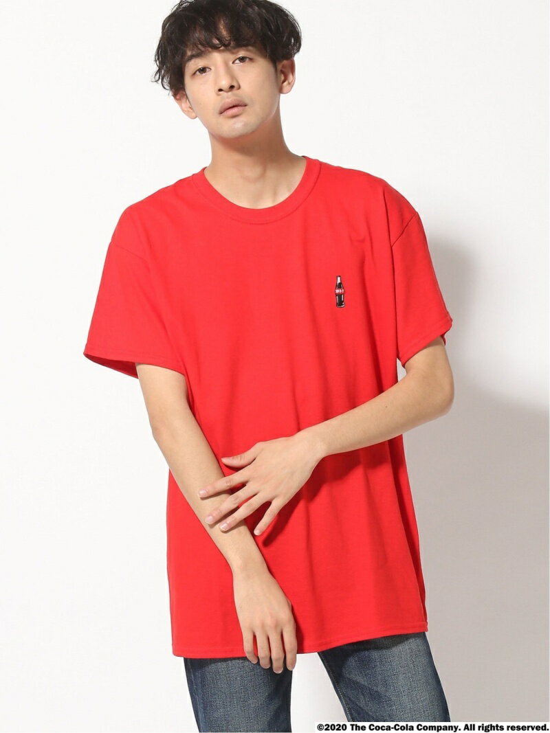 【SALE／45%OFF】JOURNAL STANDARD relume Coca Cola EMBROIDERY TEE1 ジャーナル スタンダード レリューム カットソー Tシャツ レッド ホワイト【RBA_E】