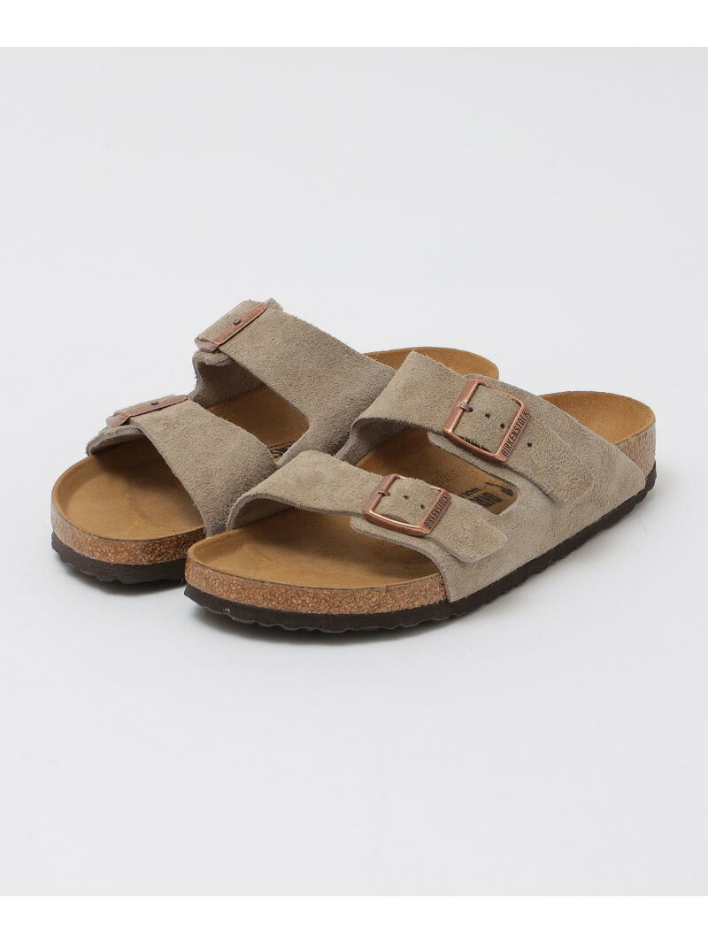 SHIPS BIRKENSTOCK: ARIZONA SUEDE NRW シップス シューズ・靴 サンダル ベージュ ブラック【送料無料】