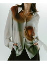 Knuth Marf Knuth Marf/flower print sheer shirt 花柄シアーシャツ カセットチャート トップス シャツ・ブラウス ブ...