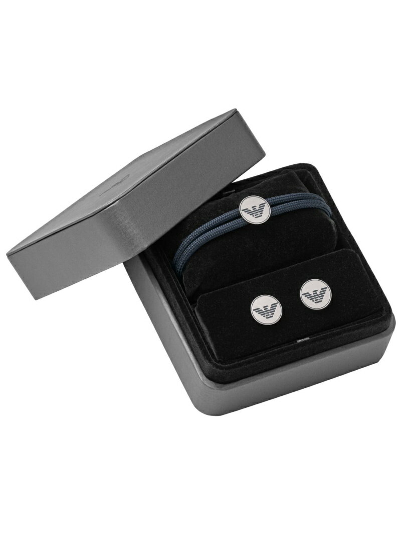 【SALE／30%OFF】EMPORIO ARMANI EMPORIO ARMANI (M)BRACELET & CUFF LINKS EGS2784040 ウォッチステーションインターナショナル アクセサリー・腕時計 その他のアクセサリー・腕時計 シルバー【RBA_E】【送料無料】