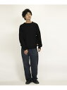 【SALE/30%OFF】UNIVERSAL OVERALL RAGLAN CREW KNIT ユニバーサルオーバーオール トップス ニット ブラック ブルー【...
