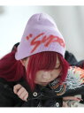 improves ロゴプリント ニットキャップ インプローブス 帽子 ニット帽・ビーニー グレー ブラック パープル ホワイト