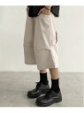 NOWLE NOWLE/(M)【NOWLE】ルーズフィット ナイロン カーゴ ハーフパンツ チェルカ パンツ カーゴパンツ ベージュ ブラック【送料無料】
