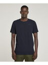 G-Star RAW 【公式ショップ】SLIM BASE T-SHIRT/ワンポイントロゴTシャツ ジースターロゥ トップス カットソー・Tシャツ ネイビー