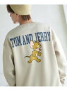 improves TOM&JERRY トムとジェリー コットンタッチ 裏起毛 スウェットトレーナー インプローブス トップス スウェット・トレーナー グレー ネイビー【送料無料】
