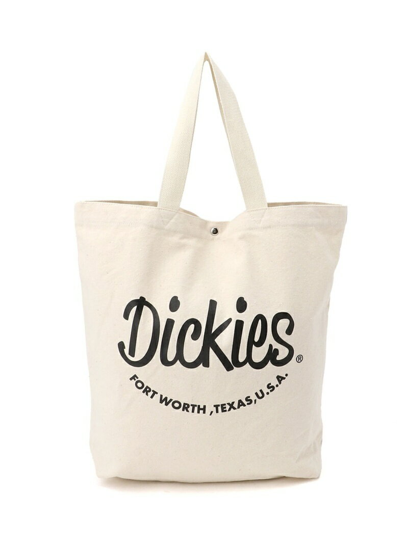 ディッキーズ 帆布・キャンバス トートバッグ メンズ Dickies DICKIES/(U)POP ARCH LOGO CANVAS TOTE BAG ハンドサイン バッグ トートバッグ ホワイト グレー ブラック ブラウン