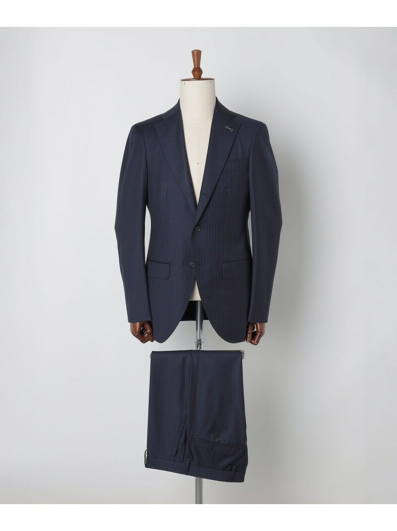 SHIPS MEN SHIPS: LORO PIANA FABRIC オーストラリス ピンストライプ ネイビー スーツ シップス スーツ・フォーマル セットアップスーツ ネイビー【送料無料】