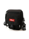 【SALE／12%OFF】FILA FILA ショルダーバッグ ジャガードテープ ミニショルダー バッグ ラザル バッグ ショルダーバッグ ブラック ネイビー【RBA_E】