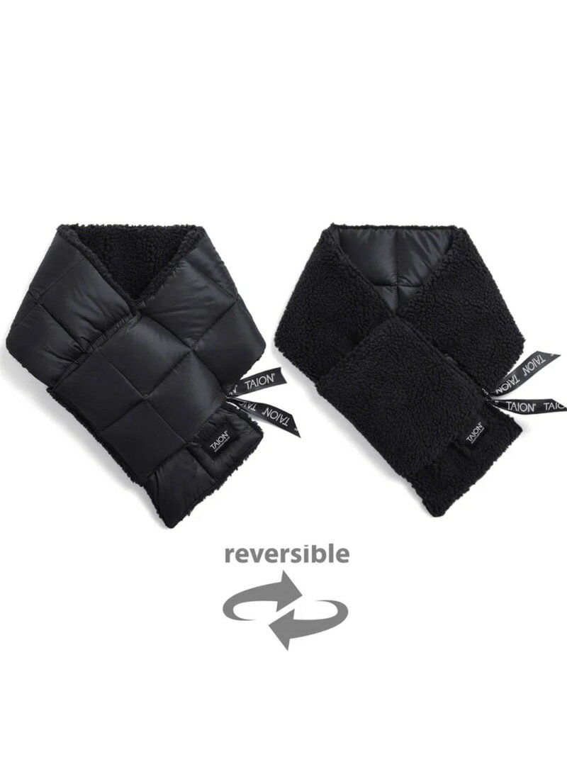 GLOSTER 【TAION/タイオン】マウンテン リバーシブル ダウン×ボア マフラー フレディ アンド グロスタ..