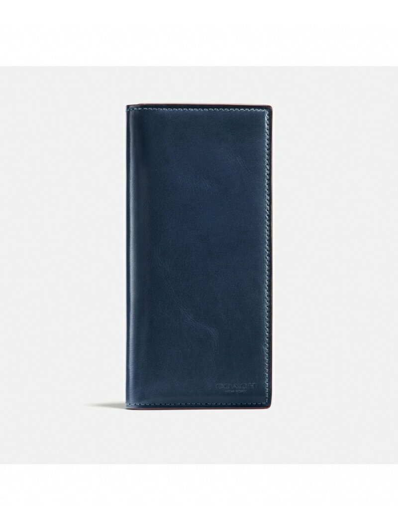 COACH 【公式】ボックスド ブレスト ポケット ウォレット ウォーター バッファロー レザー コーチ 財布・ポーチ・ケース 財布 ブルー【送料無料】