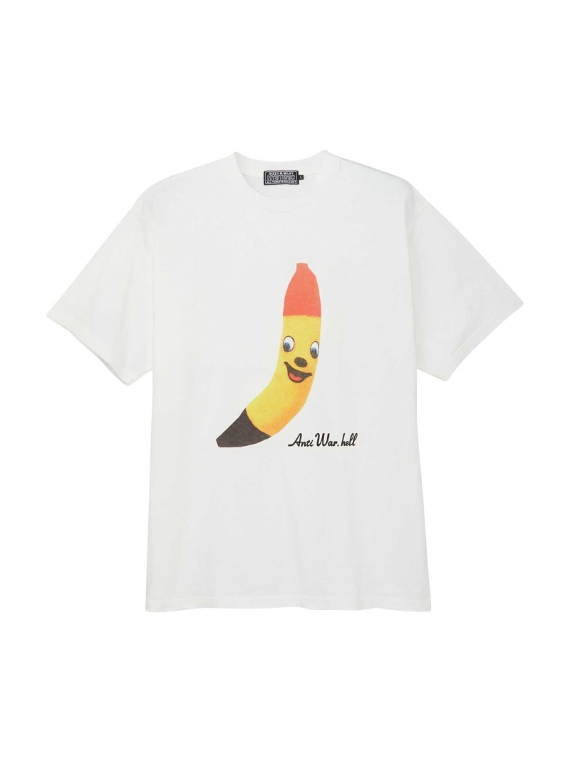 ヒステリックグラマー HYSTERIC GLAMOUR HYSTERIC BANANA Tシャツ ヒステリックグラマー トップス カットソー・Tシャツ ホワイト ピンク ブラック【送料無料】