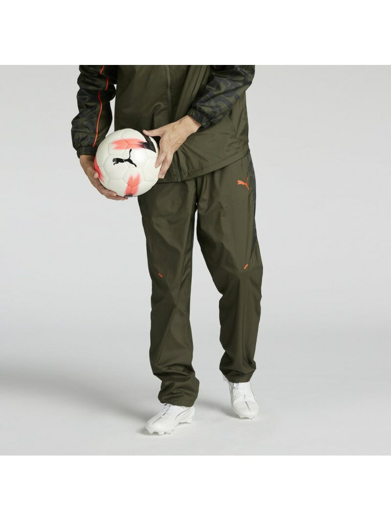 【SALE/43%OFF】PUMA メンズ トレーニング FOUNDATION ブラッシュド トリコット ウーブン パンツ プーマ パンツ その他のパンツ グリーン【RBA_E】【送料無料】