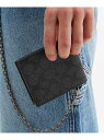 COACH 【公式】ビルフォールド ウォレット・チェーン・シグネチャー キャンバス コーチ 財布・ポーチ・ケース 財布 ブラック【送料無料】