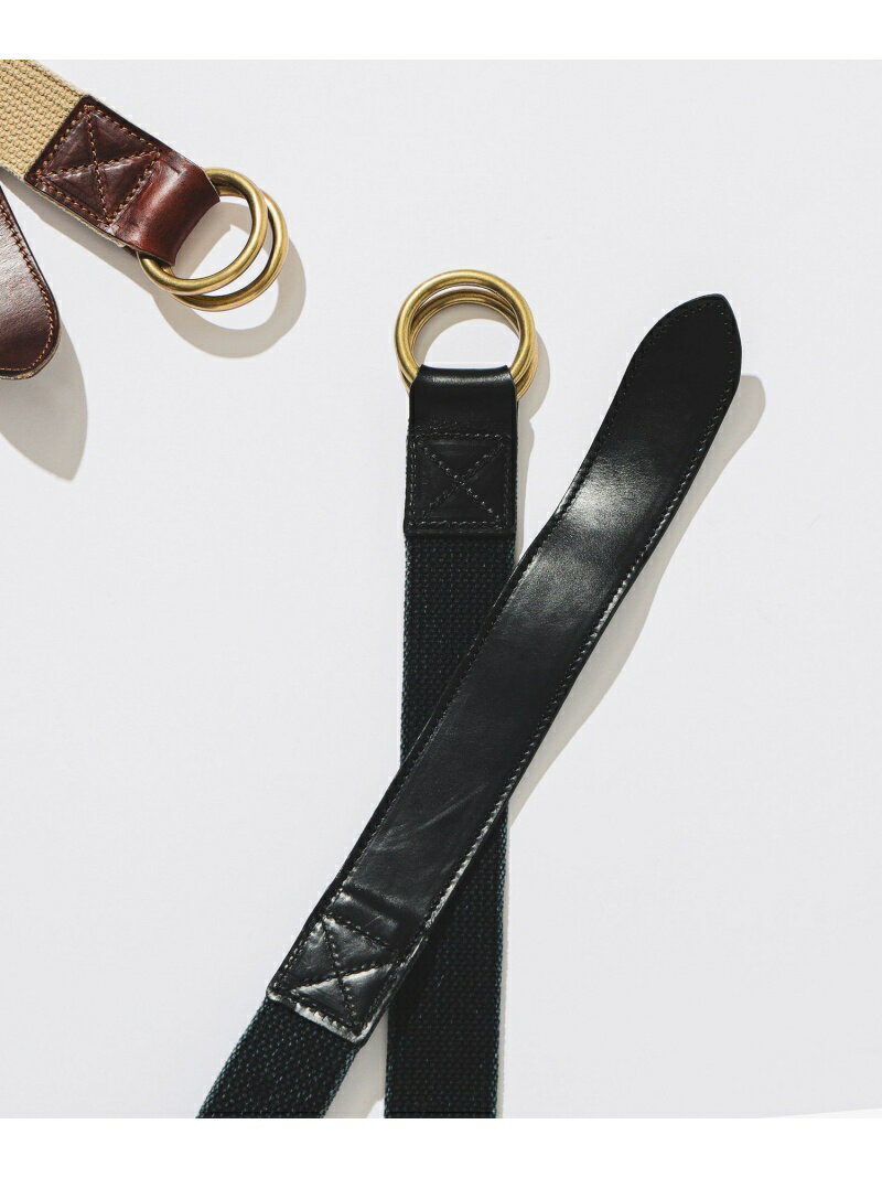 BEAMS MEN ARTS & CRAFTS / 別注 AGING W RING COMBI BELT ギフト ビームス メン ファッション雑貨 ベルト ベージュ ブラウン ブラック【送料無料】
