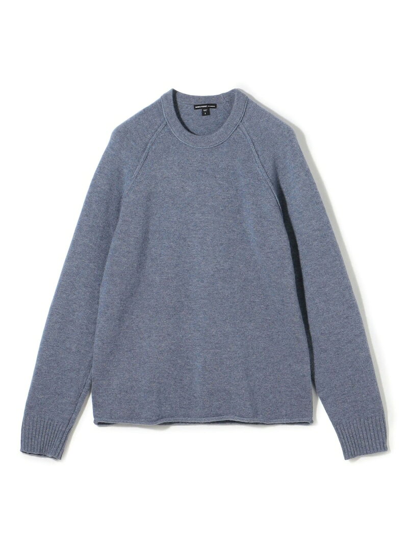 JAMES PERSE リサイクルカシミヤ ラグランスリーブプルオーバー MRBC3718 トゥモローランド トップス ニット ブルー ブラック【送料無料】