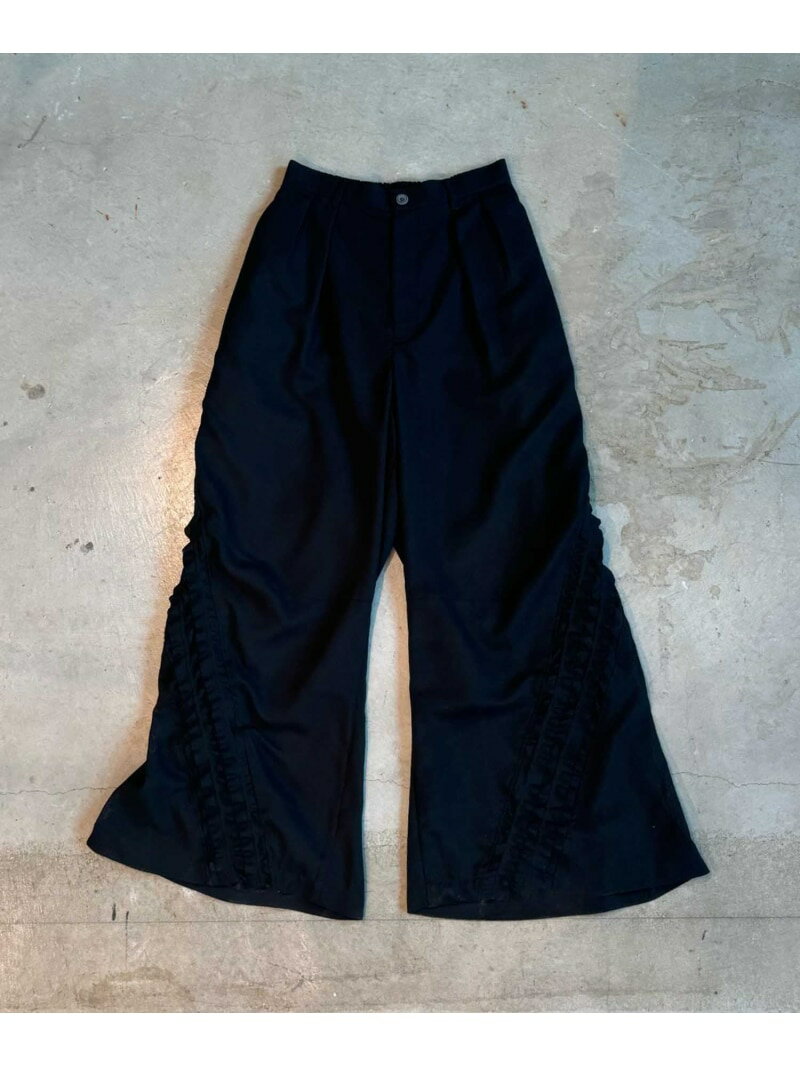 MAISON SPECIAL Frill Wide Pants メゾンスペシャル パンツ スラックス・ドレスパンツ ブラック【送料無料】のサムネイル
