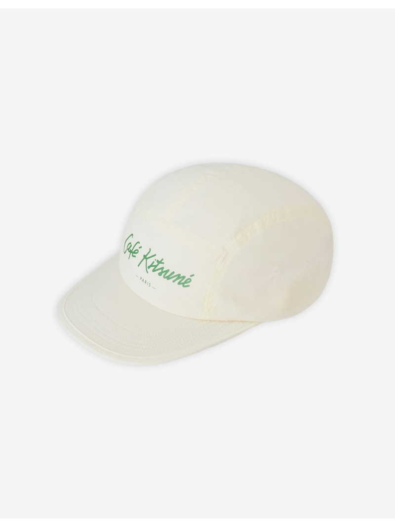 CAFE KITSUNE Cafe Kitsune/(U)CAFE KITSUNE NYLON CAP メゾン キツネ 帽子 キャップ ホワイト【送料無料】