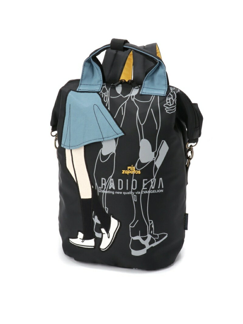 RADIO EVA RADIO EVA/(U)【新世紀エヴァンゲリオンコラボ】mis zapatos piolt×EVA 3way back pack デバイス バッグ リュック/バックパック ベージュ ブラック レッド【送料無料】