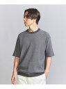 【SALE/50%OFF】BEAUTY&YOUTH UNITED ARROWS ハイゲージ ドロップ パターン クルーネック ニット ユナイテッドアローズ アウトレット トップス ニット グレー ホワイト ベージュ【RBA_E】【送料無料】(4)