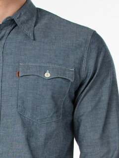 Levi's Orange Tab Shirt 29519: 0001 Recycled Chambray Rinse Levi's Orange Tab Shirt 29519: 0001 Recycled Chambray Rinse
