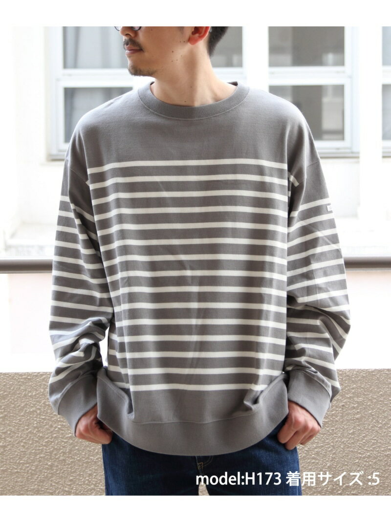 楽天Rakuten Fashion MenORCIVAL ORCIVAL/（M）BORDER LONGSLEEVE SWEAT C0344 ステップス トップス パーカー・フーディー グレー【送料無料】