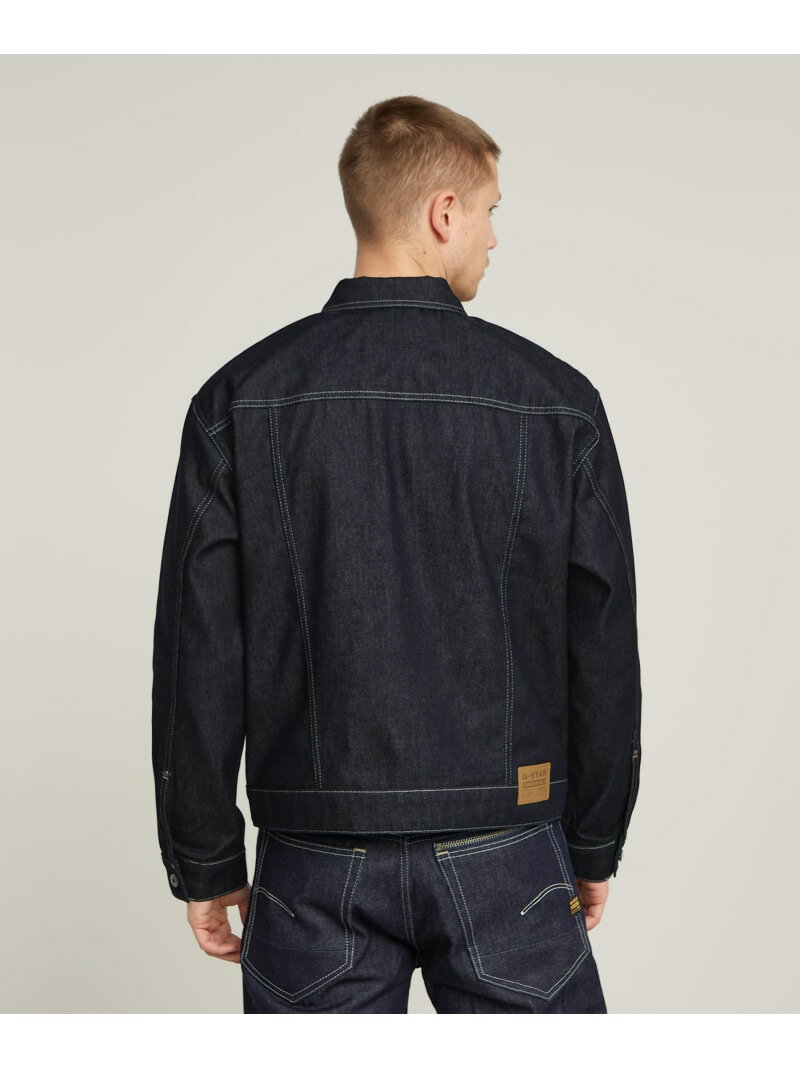 G-Star RAW 【公式ショップ】DAKOTA ZIP JACKET/ベーシックデザインジップデニムジャケット ジースターロゥ ジャケット・アウター デニムジャケット ネイビー【送料無料】