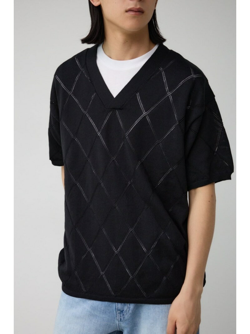 【SALE/50%OFF】AZUL BY MOUSSY スカシアミレイヤードニット アズールバイマウジー トップス ニット ホワイト ブラック グレー【RBA_...