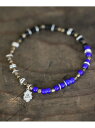 MR.OLIVE Triple Part Beads -Navy-ビーズ ブレスレット ミスターオリーブ アクセサリー・腕時計 ブレスレット・バングル ネイビー...