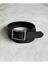【SALE/5%OFF】THE CASUAL レザーギャリソンベルト35mm カジュアル ファッション雑貨 ベルト ブラウン ブラック【RBA_E】【送料無料】
