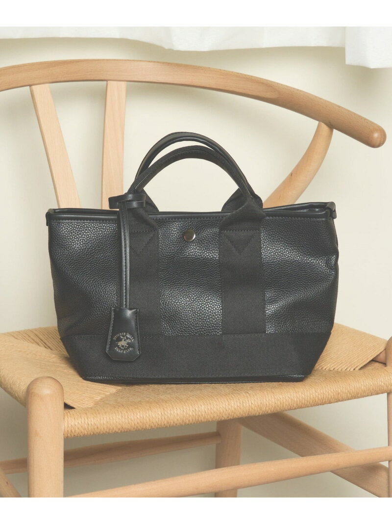 【SALE／55%OFF】BEVERLY HILLS POLO CLUB BEVERLY HILLS POLO CLUB/【別注】スコッチグレイン ミニ トートバッグ ポロ セットアップセブン バッグ トートバッグ ブラック グレー ホワイト【RBA_E】【先行予約】*【送料無料】