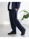 B:MING by BEAMS 【セットアップ対応】ダブルフェイス 梨地 パンツ ビーミング ライフストア バイ ビームス スーツ・フォーマル セットアップスー...