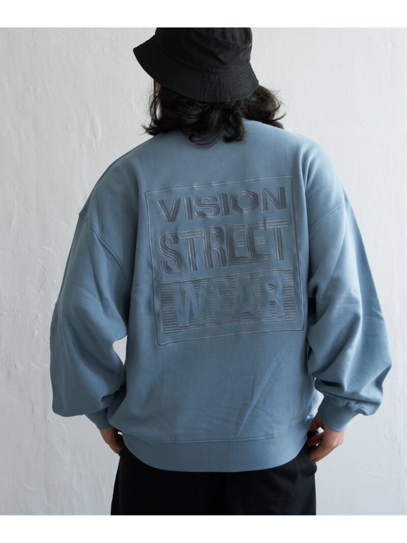 【SALE／20%OFF】VENCE share style VISION STREET WEAR ビジョンストリートウェア マグロゴ刺繍スウェット ヴァンス エクスチェンジ パンツ ジャージ・スウェットパンツ ブルー ホワイト グレー ブラック【RBA_E】【送料無料】