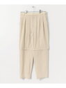 【SALE/70%OFF】SENSE OF PLACE Uiscel ドライ2WAYテーパードパンツ センス オブ プレイス パンツ その他のパンツ ブラック ベージュ【RBA_E】(4)