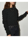 【SALE/51%OFF】MAISON BREEZE reveur MAISON BREEZE reveur/P100 トゲトゲクロップドプルオーバー DTK セットアップセブン トップス カットソー・Tシャツ ピンク ブラック グレー【RBA_E】