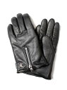 SELECT BRANDS Schott/ショット WINTER ZIP GLOVE ジャックローズ ファッション雑貨 手袋 ブラック【送料無料】